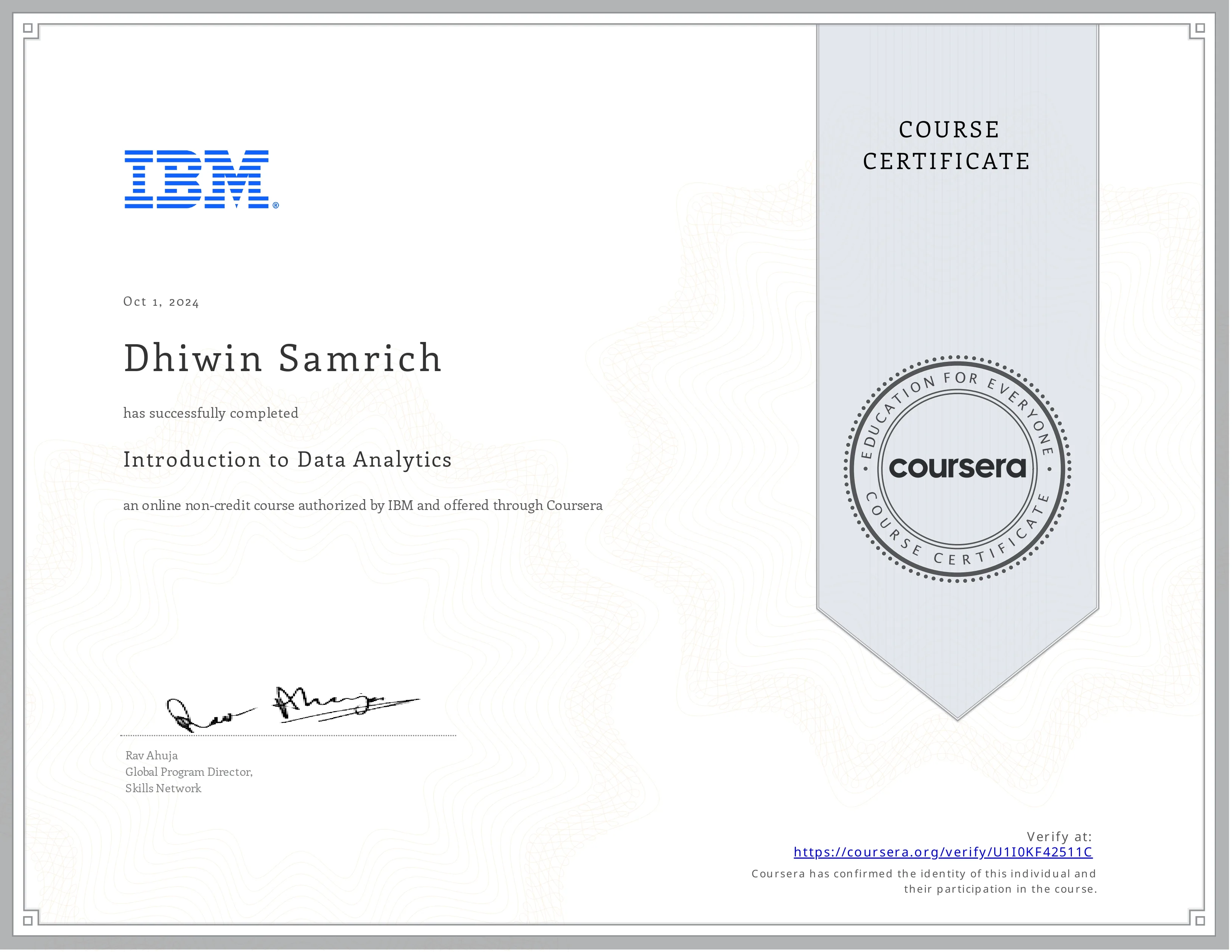 Introduction to Data Analytics